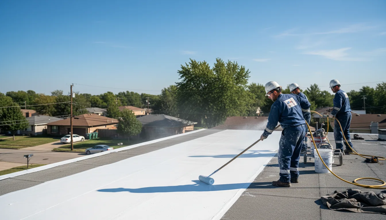 Commercial roof coating in Warrensburg, IL near me